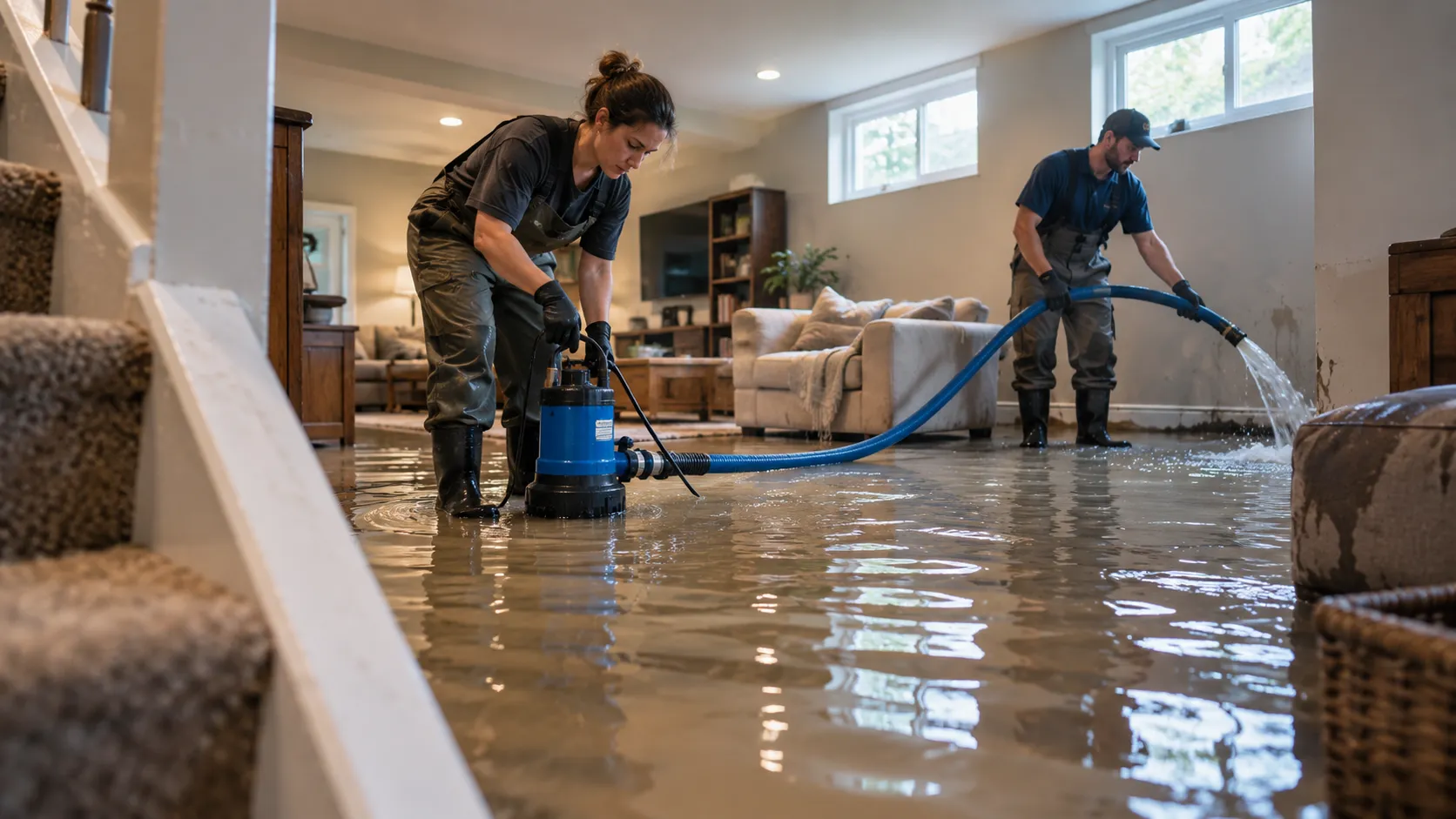 Flooded Basement Cleanup in Wilmington, NC